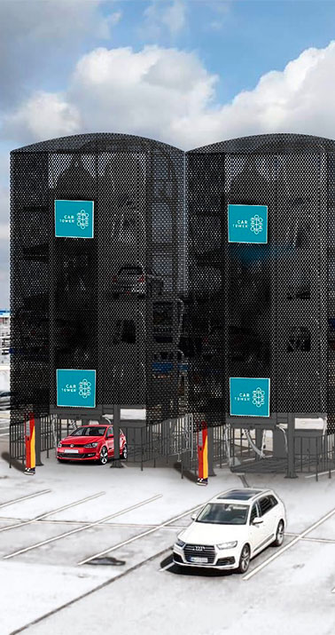 4 Estacionamiento inteligente, torres de estacionamiento